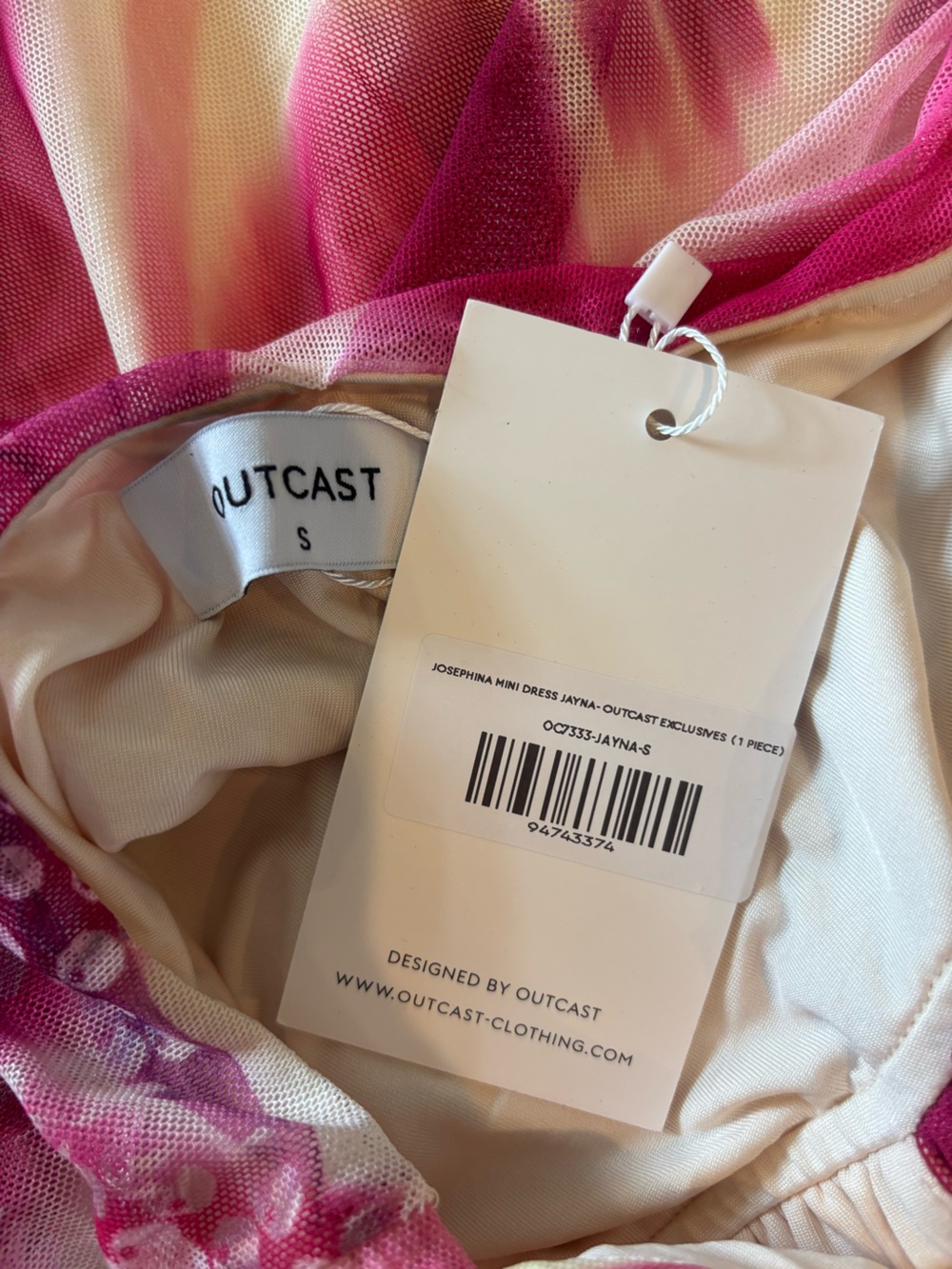 Outcast Josephina Mini Dress Small NWT Jayna print - Picture 11 of 11